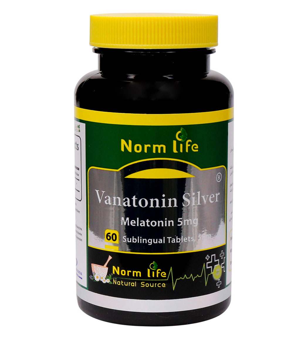 قرص زیر زبانی سیلور Vanatonin Melatonin 5 بسته 60 عددی