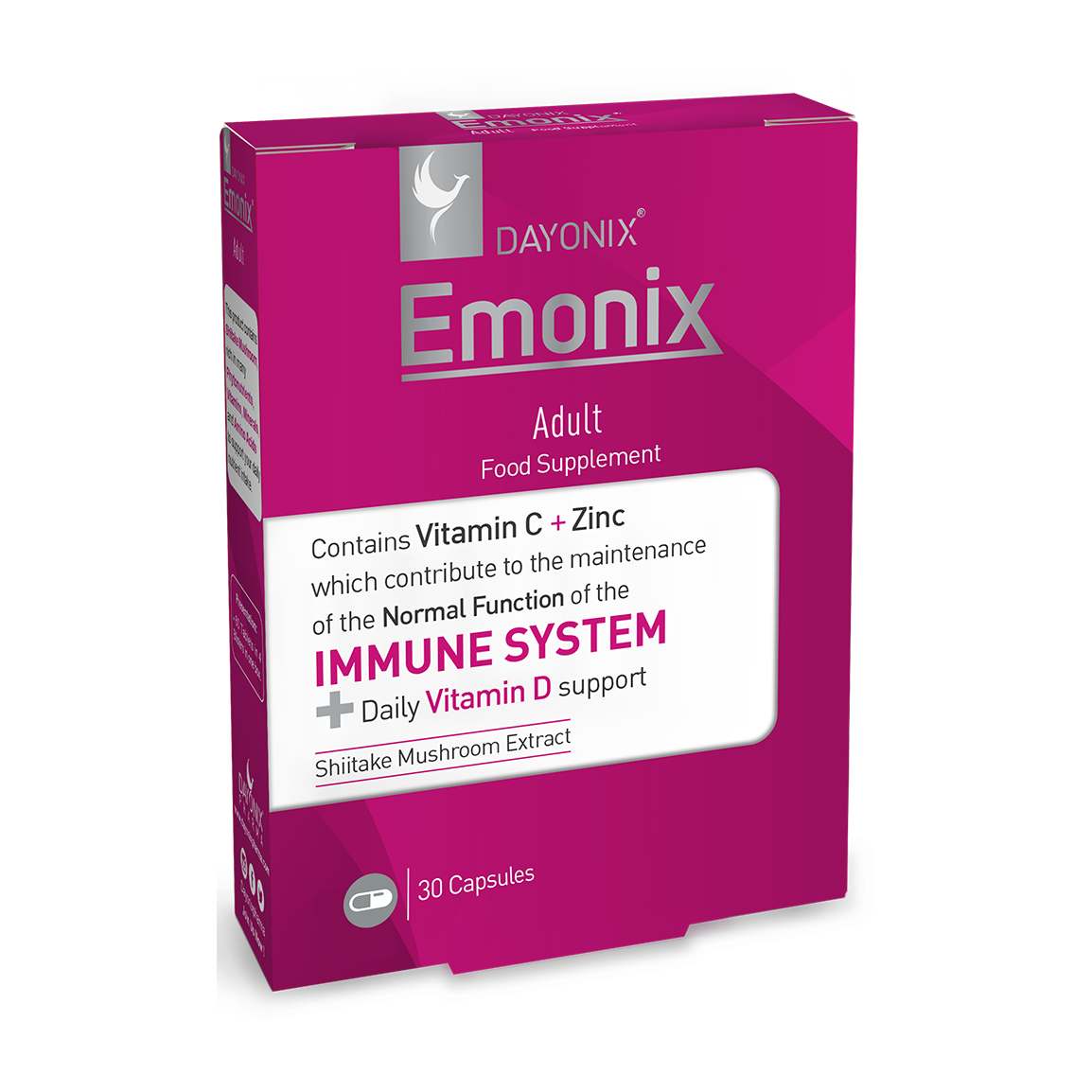کپسول تقویت سیستم ایمنی مدل Emonix بسته 30 عددی