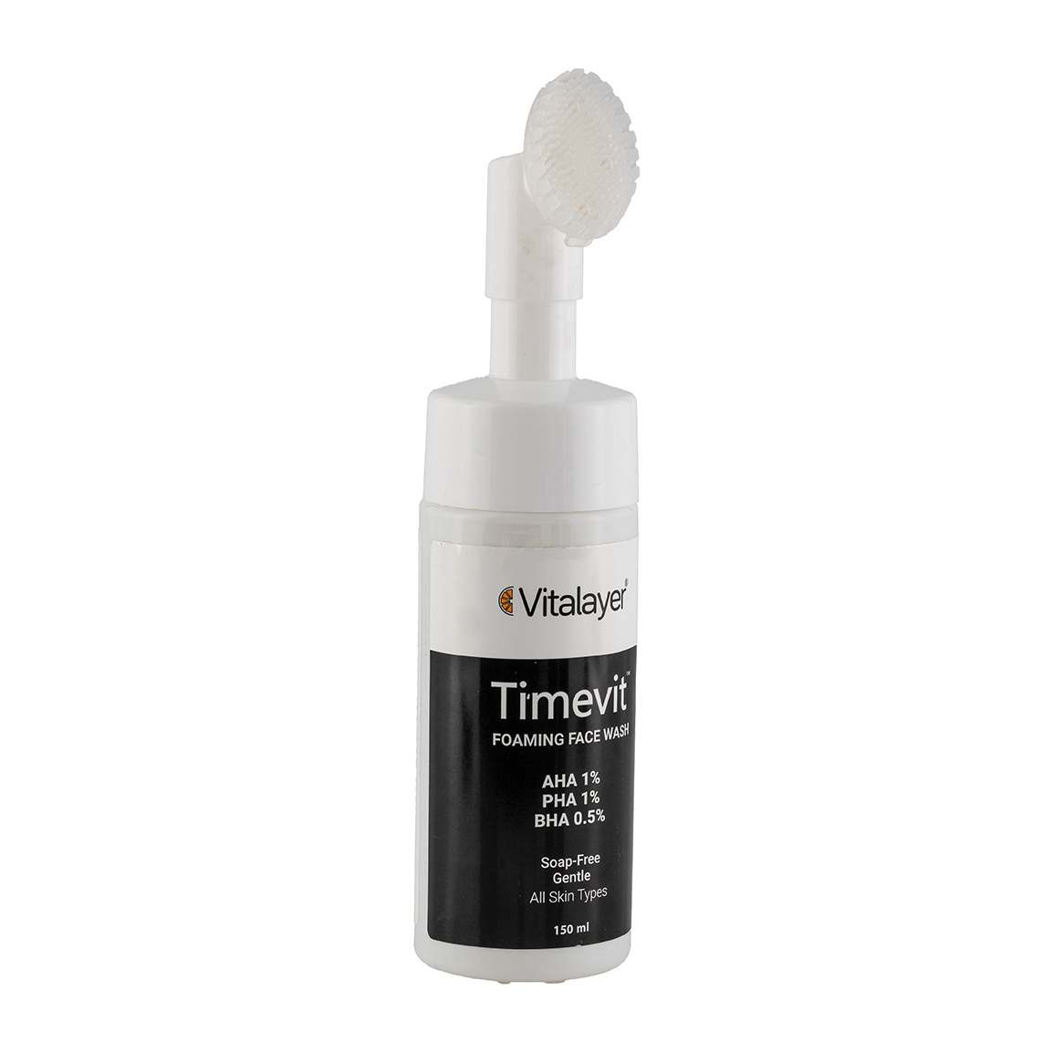 فوم شستشو مدل Timevit مناسب انواع پوست حجم 150 میلی لیتر