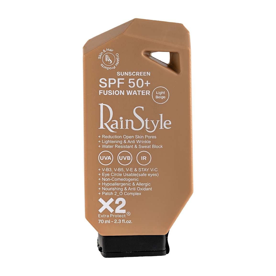 کرم ضد آفتاب فیوژن واتر رنگی با SPF50 مناسب انواع پوست حجم 70 میلی لیتر
