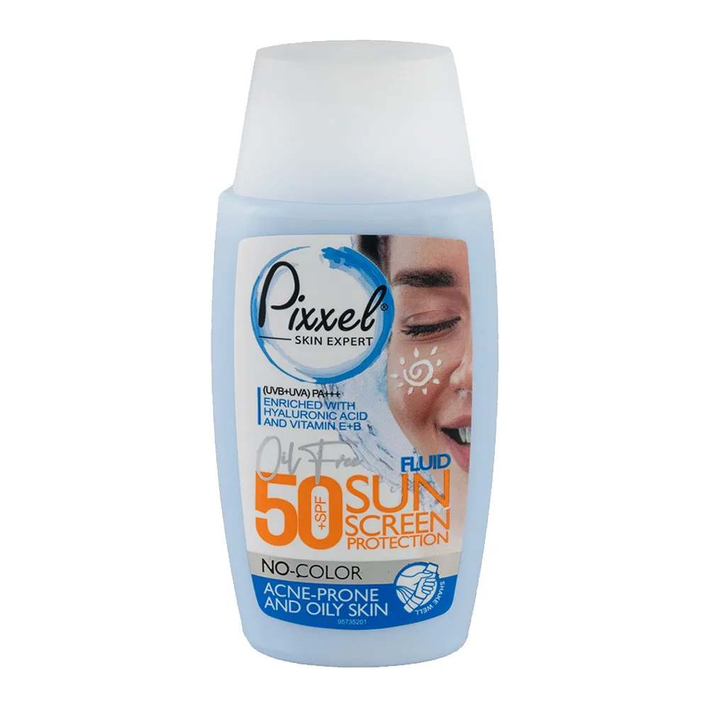 کرم ضد آفتاب بی رنگ پیکسل مناسب پوست چرپ و جوشدار SPF50