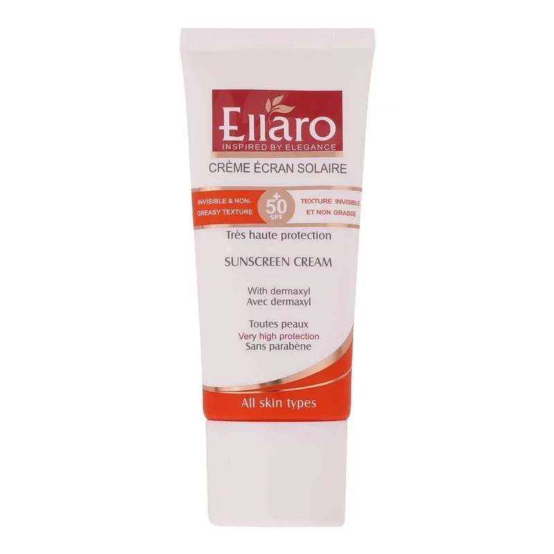 ضد آفتاب بدون رنگ الارو مدل SPF50 محافظ UVA ،UVB، ضد چروک، مناسب انواع پوست تحت لیسانس حجم 50 میلی‌لیتر