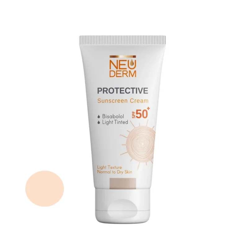 کرم ضد آفتاب رنگی نئودرم SPF50 مدل Highly مناسب انواع پوست حجم 50 میلی‌لیتر