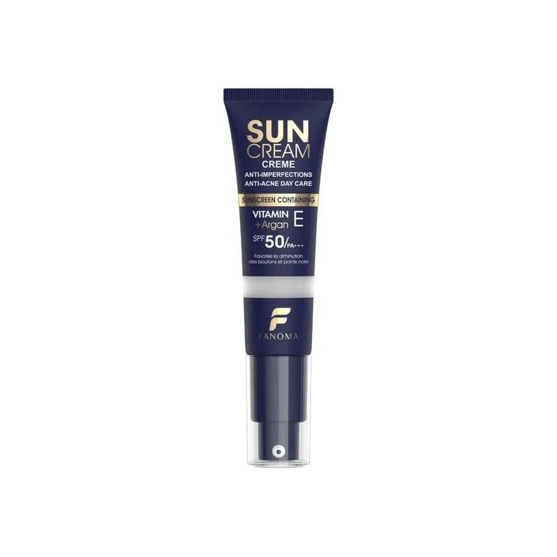 کرم ضد آفتاب بی‌رنگ صورت فانوما SPF 50 مدل ضدآفتاب بدون چربی و ضدجوش فانوما بی رنگ ‌مناسب برای انواع پوست حجم 35 میلی‌لیتر