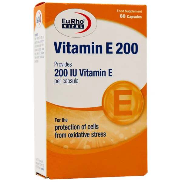 کپسول ویتامین E 200 IU یوروویتال 60 عدد (با خاصیت آنتی‌اکسیدانی)