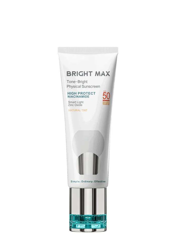 کرم ضد آفتاب فیزیکال رنگی تن-برایت برایت مکس – Bright Max Tone-Bright Physical Sunscreen SPF50
