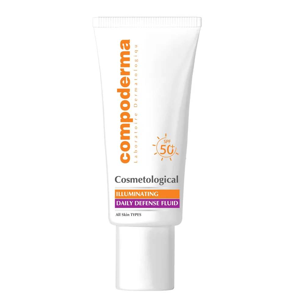 ضدآفتاب ایلومینیتینگ +SPF50 مناسب پوست مستعد لک حجم 40 میلی لیتر کامپودرما