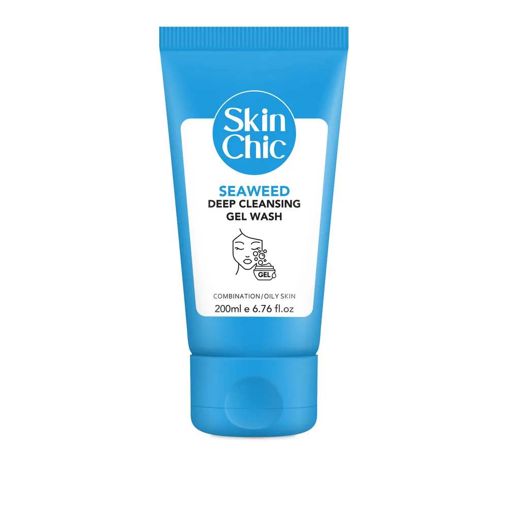 ژل شستشوی تمیز کننده عمقی حاوی عصاره جلبک دریایی _ 200ml _ اسکین شیک لایسل