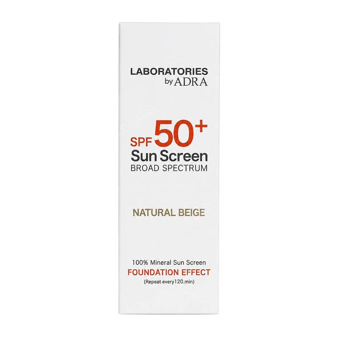 کرم ضد آفتاب پودری بژ طبیعی دارای spf50 حجم 65 میل آدرا — تصویر ۳