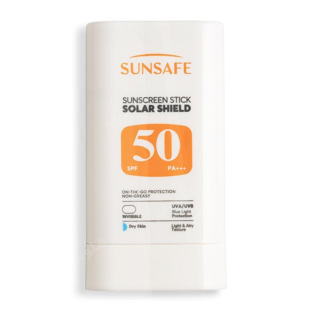 ضد آفتاب استیکی مدل Solar Shield با SPF 50 مناسب پوست های خشک وزن 20 گرم