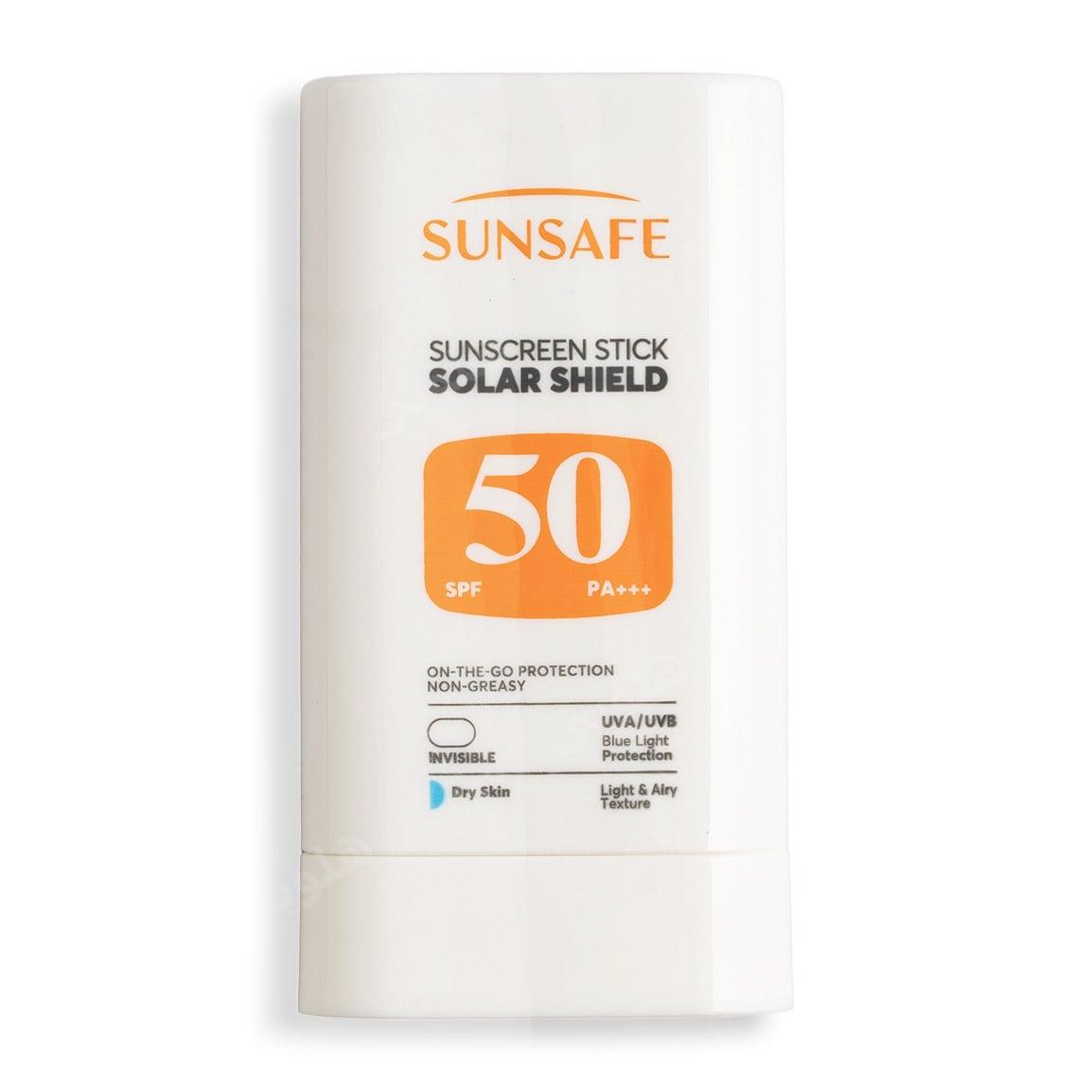 ضد آفتاب استیکی مدل Solar Shield با SPF 50 مناسب پوست های خشک وزن 20 گرم