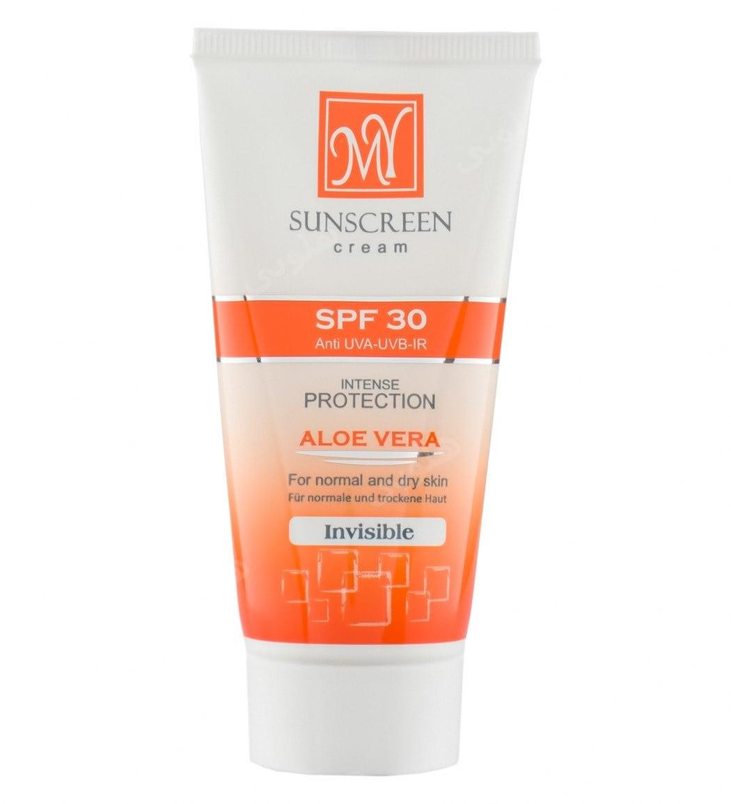 کرم ضد آفتاب بی رنگ با SPF30 مناسب پوست خشک و معمولی حجم 50 میلی لیتر