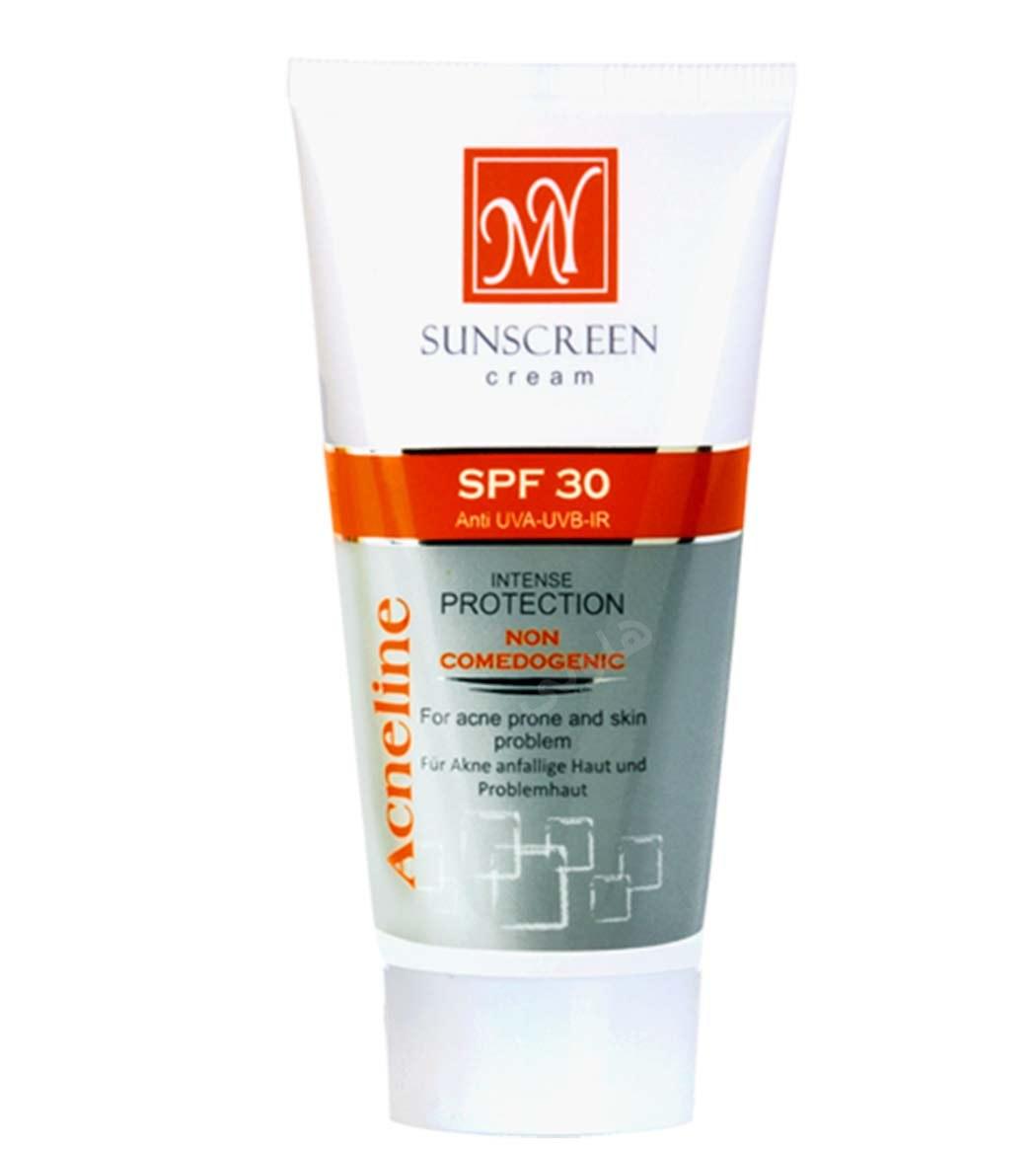 کرم ضد آفتاب بی رنگ با SPF30 مناسب پوست چرب و جوش دار حجم 50 میلی لیتر