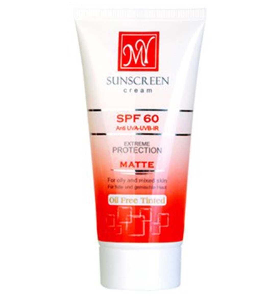 کرم ضد آفتاب رنگی با SPF60 مناسب پوست چرب و مختلط حجم 50 میلی لیتر