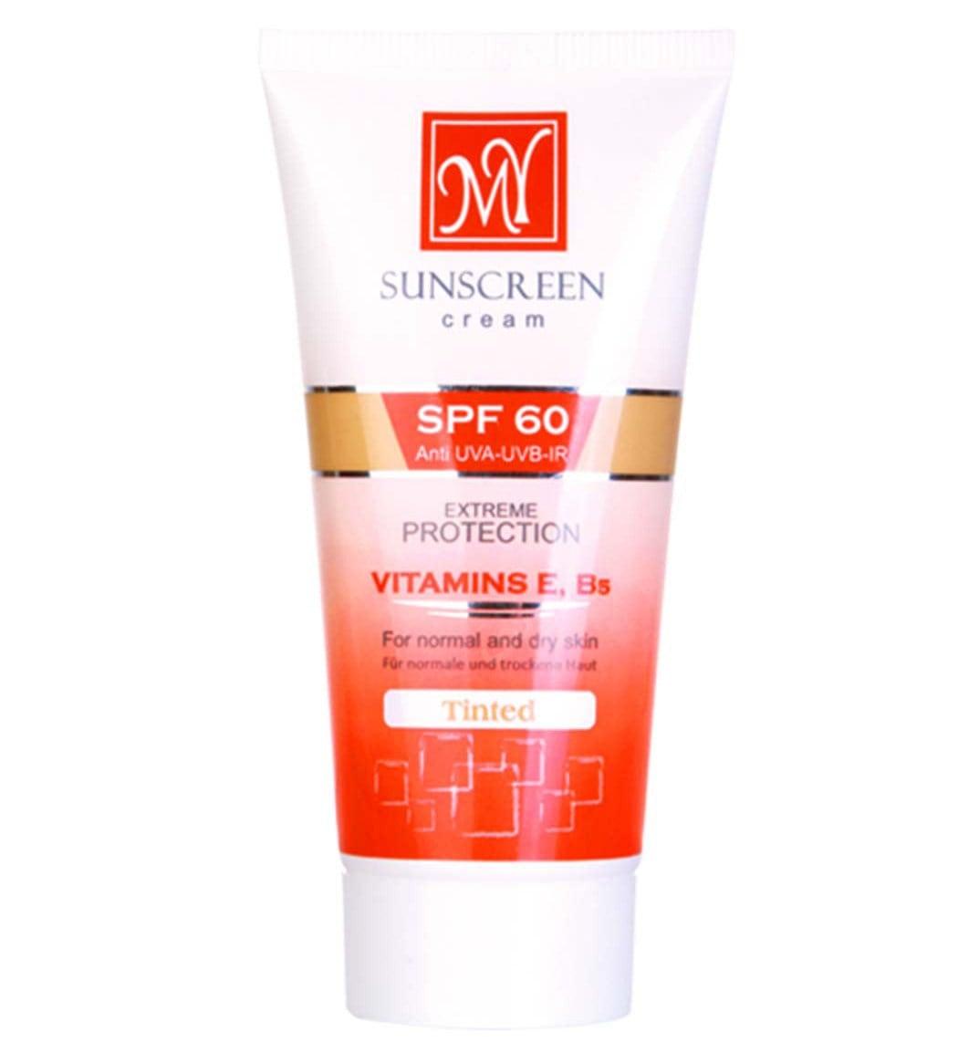 کرم ضد آفتاب رنگی با SPF60 مناسب پوست نرمال و خشک حجم 50 میلی لیتر