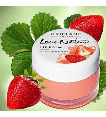 بالم لب توت فرنگی مدل Love Nature اوریفلیم — تصویر ۲