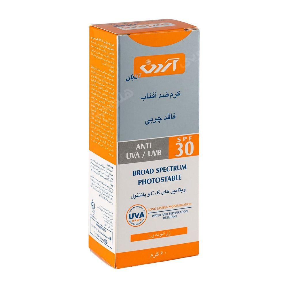 ضد آفتاب مدل Oil Free مناسب آقایان با SPF30 حجم 60 گرم آردن — تصویر ۴