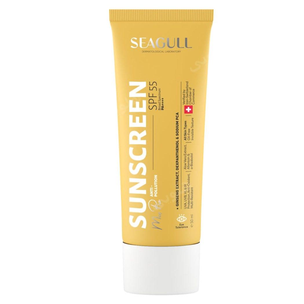 کرم ضد آفتاب بی رنگ با SPF55 مناسب آقایان حجم 50 میلی لیتر