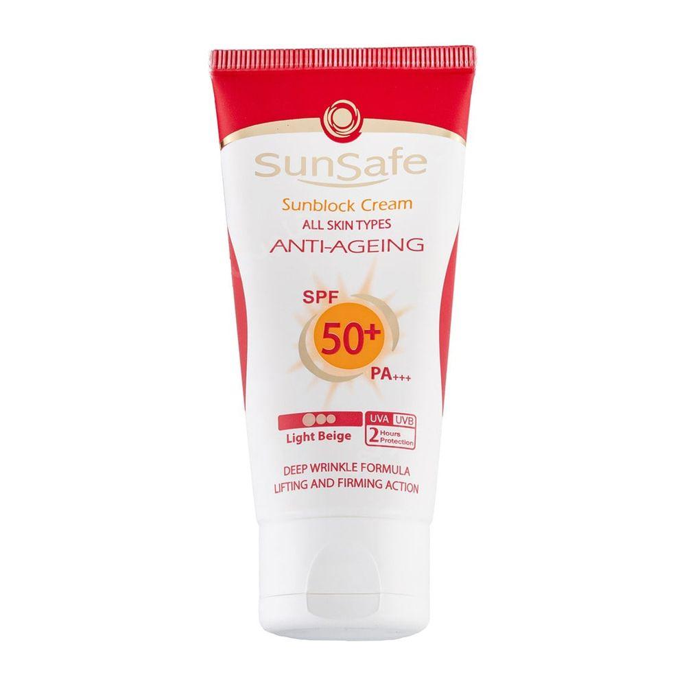 کرم ضد آفتاب و ضد چروک رنگی spf50