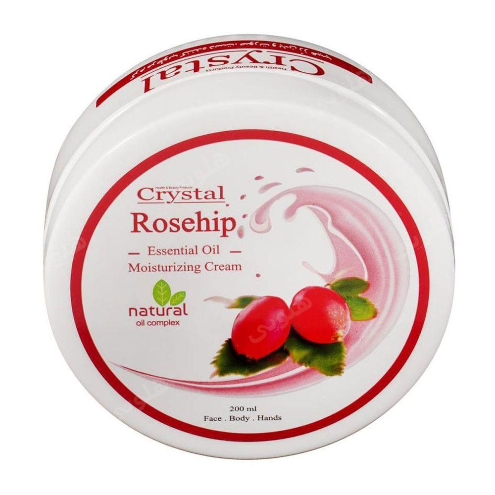 کرم مرطوب کننده صورت و بدن رز هیپ200 میلی لیتر کریستال — تصویر ۳