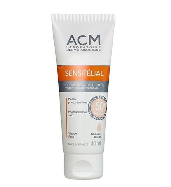 کرم ضد آفتاب رنگی سن سی تلیال SPF50 پوست نرمال و خشک