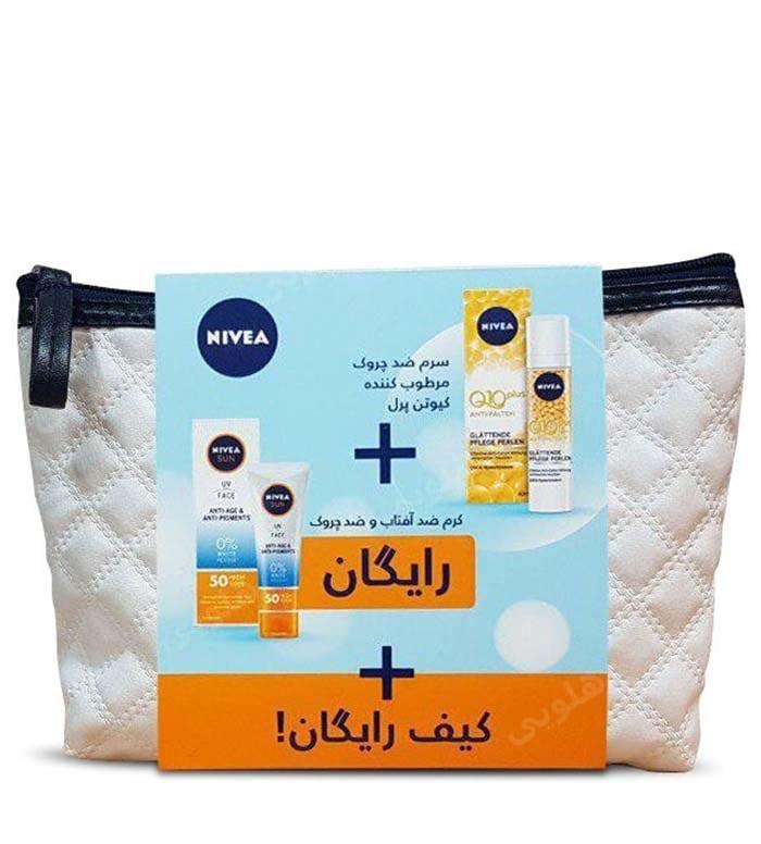 سرم  ضد چروک با کرم ضد  آفتاب و کیف رایگان نیوآ — تصویر ۱
