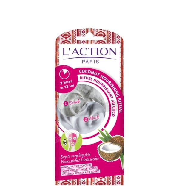 ماسک و اسکراب نارگیل تغذیه کننده پوست
