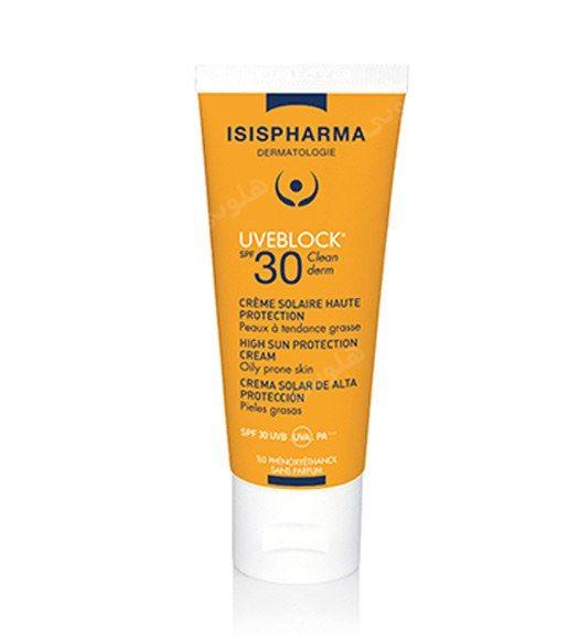 ضد آفتاب یووی بلاک SPF30 کلین درم آیسیس فارما