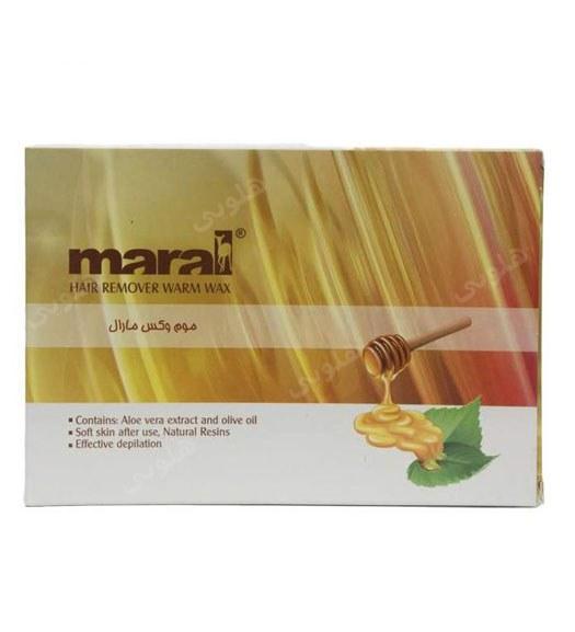 موم وکس گرم عسلی جعبه ای مناسب موی نرمال 500 گرمی