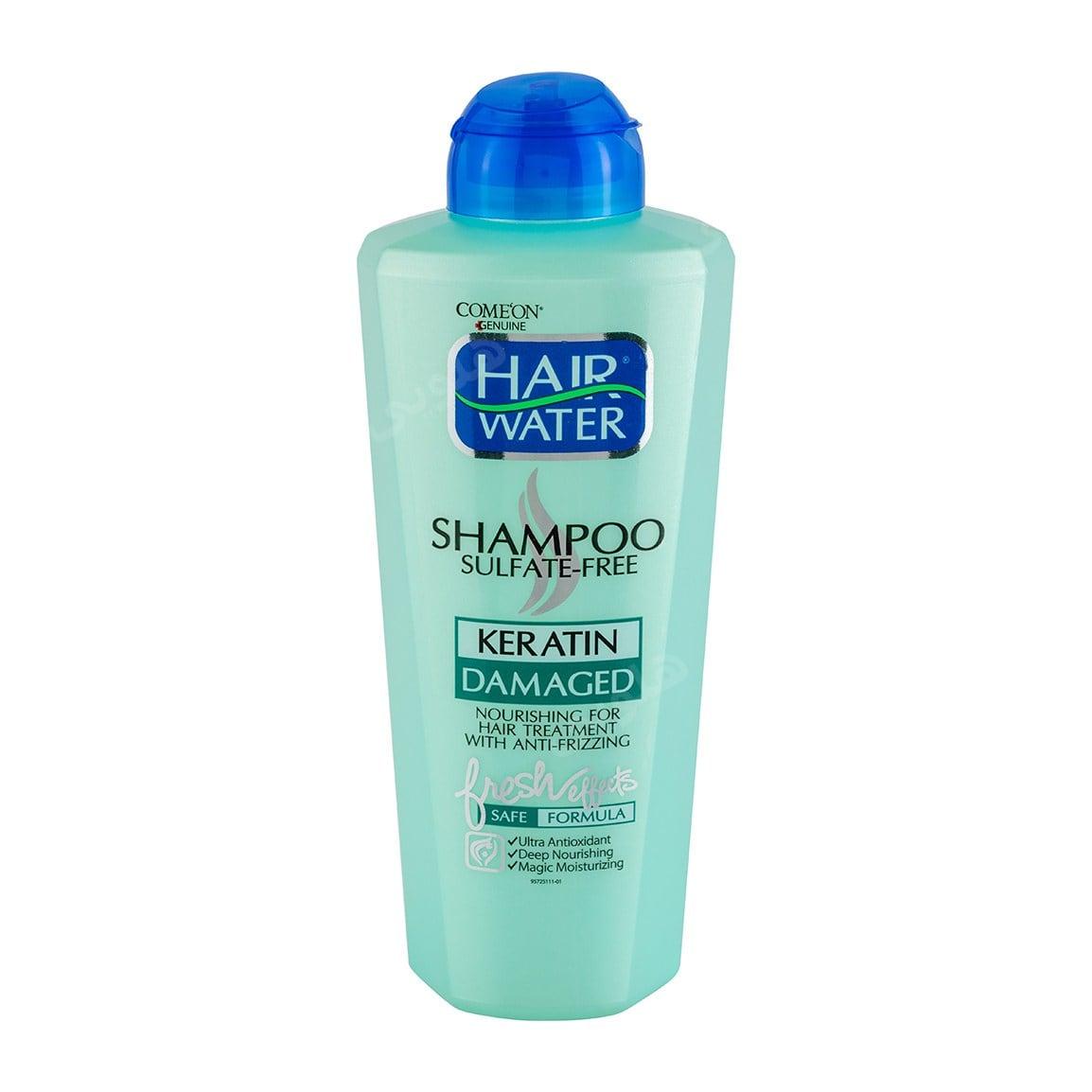 شامپو مدل Hair Water مناسب مو کراتینه شده حجم 400میلی لیتر