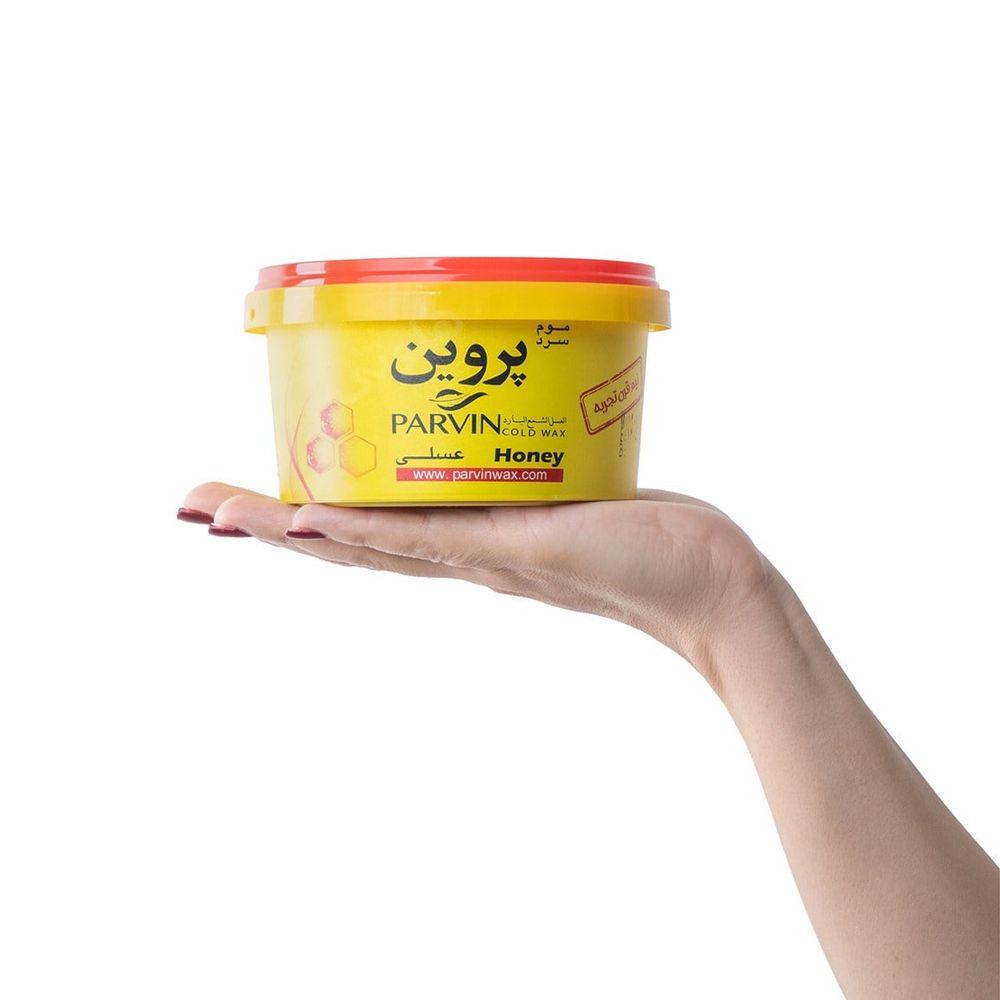 موم اپیلاسیون عسلی 700 گرمی پروین — تصویر ۴