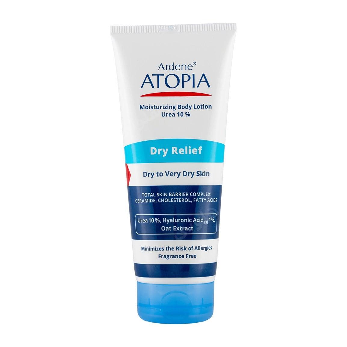 لوسیون مرطوب کننده قوی بدن مدل Dry Relief حاوی اوره 10درصد حجم 200 میلی لیتر