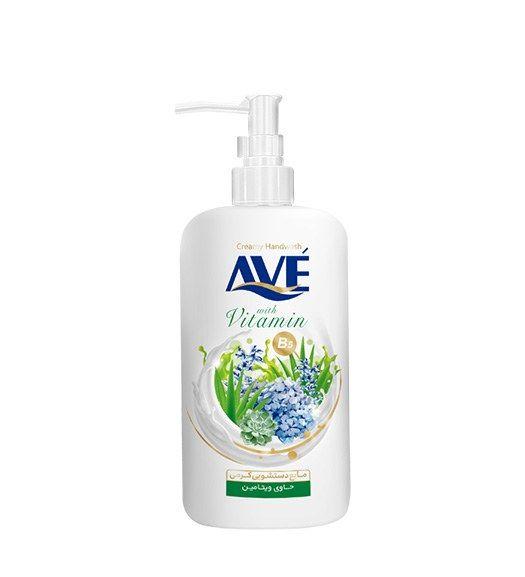 مایع دستشویی کرمی حاوی ویتامین B5 آبی 450گرمی اوه