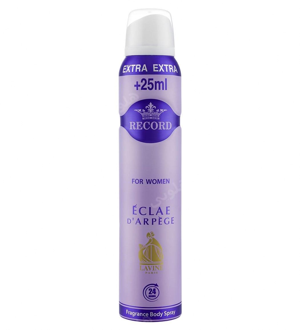 اسپری دئودورانت زنانه Eclae حجم 225میل