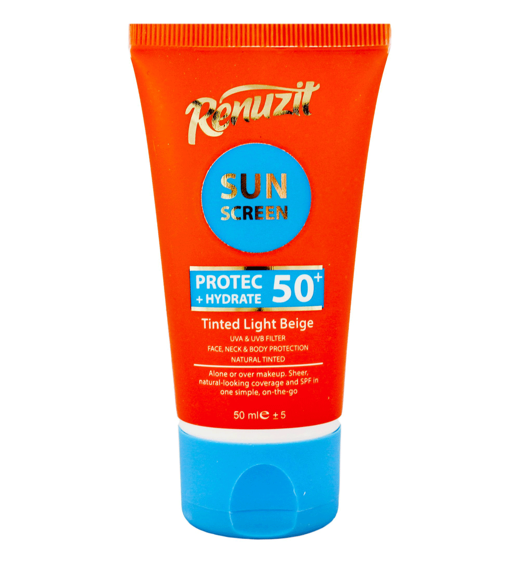 کرم ضد آفتاب SPF50 رنگی بژ روشن 50میل