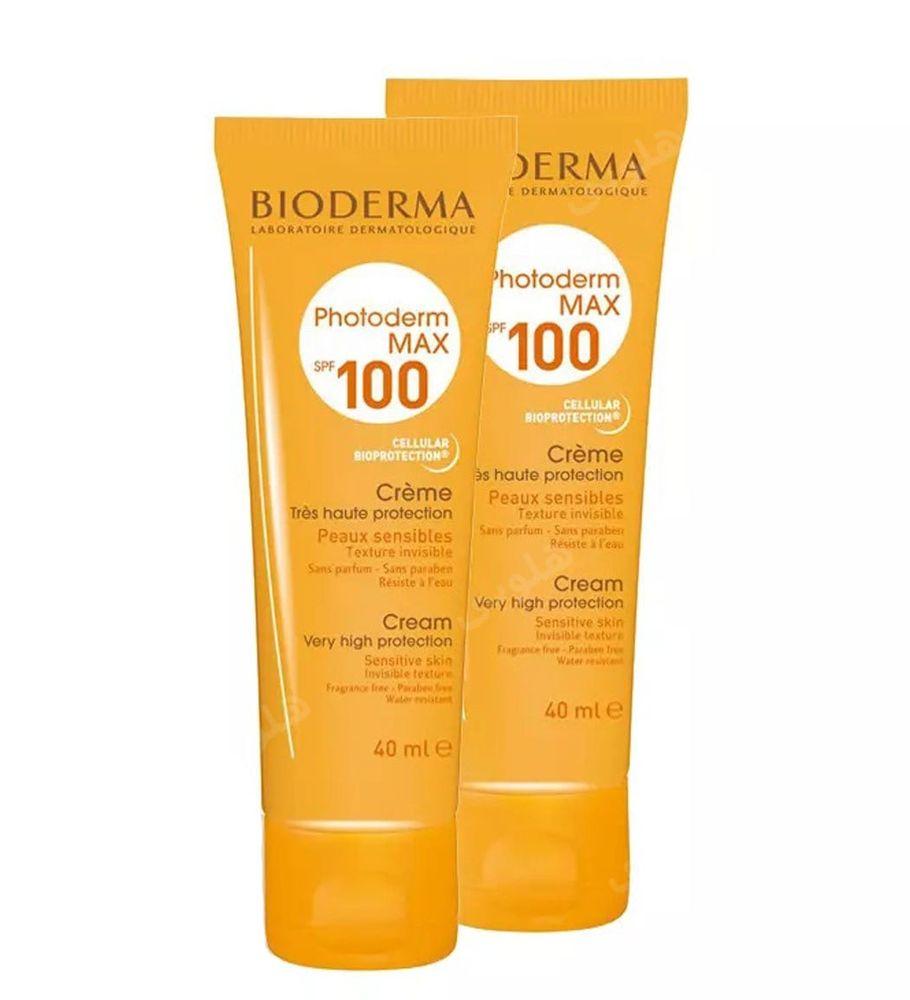 پک دوتایی کرم ضد آفتاب فاقد رنگ فتودرم مکس Spf100 بایودرما