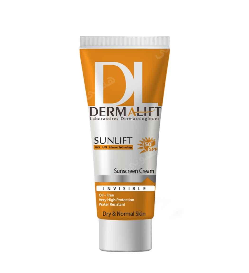 کرم ضد آفتاب بی رنگ مناسب پوست خشک spf50 حجم 40میل