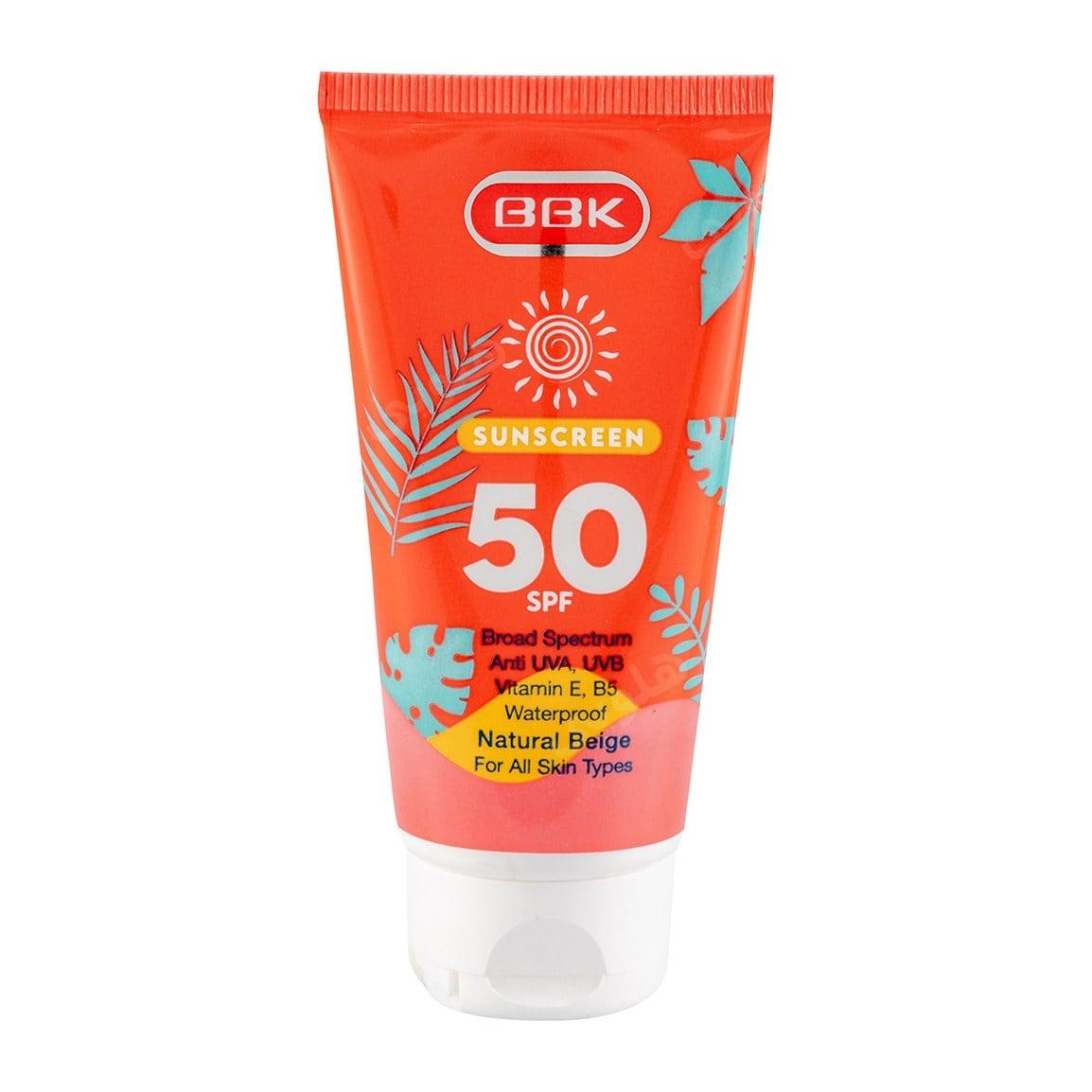 ضد آفتاب رنگی حاوی Spf50 مناسب انواع پوست حجم 50میل