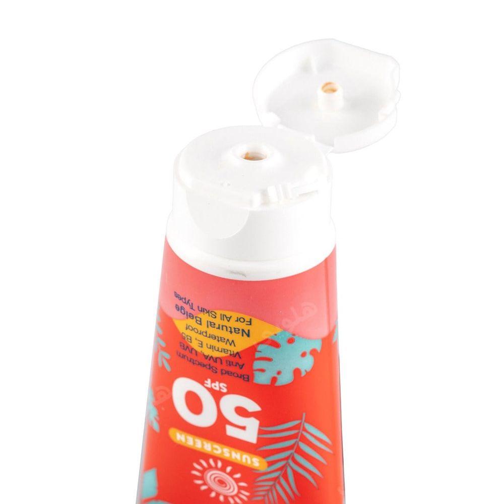 ضد آفتاب رنگی حاوی Spf50 مناسب انواع پوست حجم 50میل ببک — تصویر ۳
