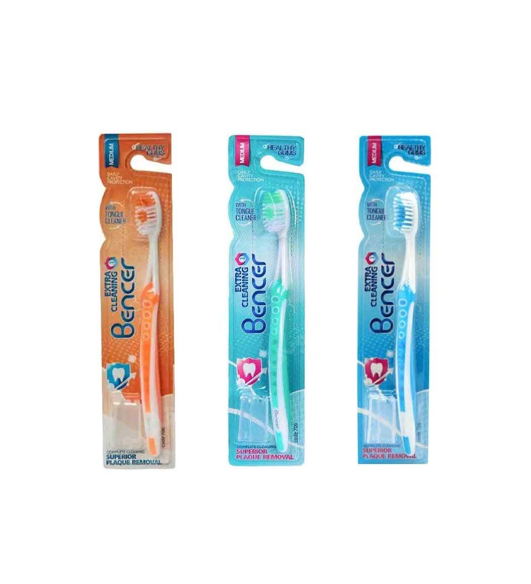 مسواک مدل Extra Cleaning با برس متوسط کد 706 ارسال با رنگ رندوم