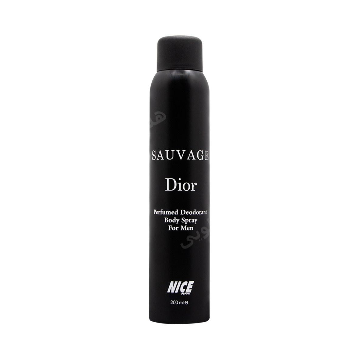 اسپری بدن مردانه مدل Suavage Dior حجم 200 میل