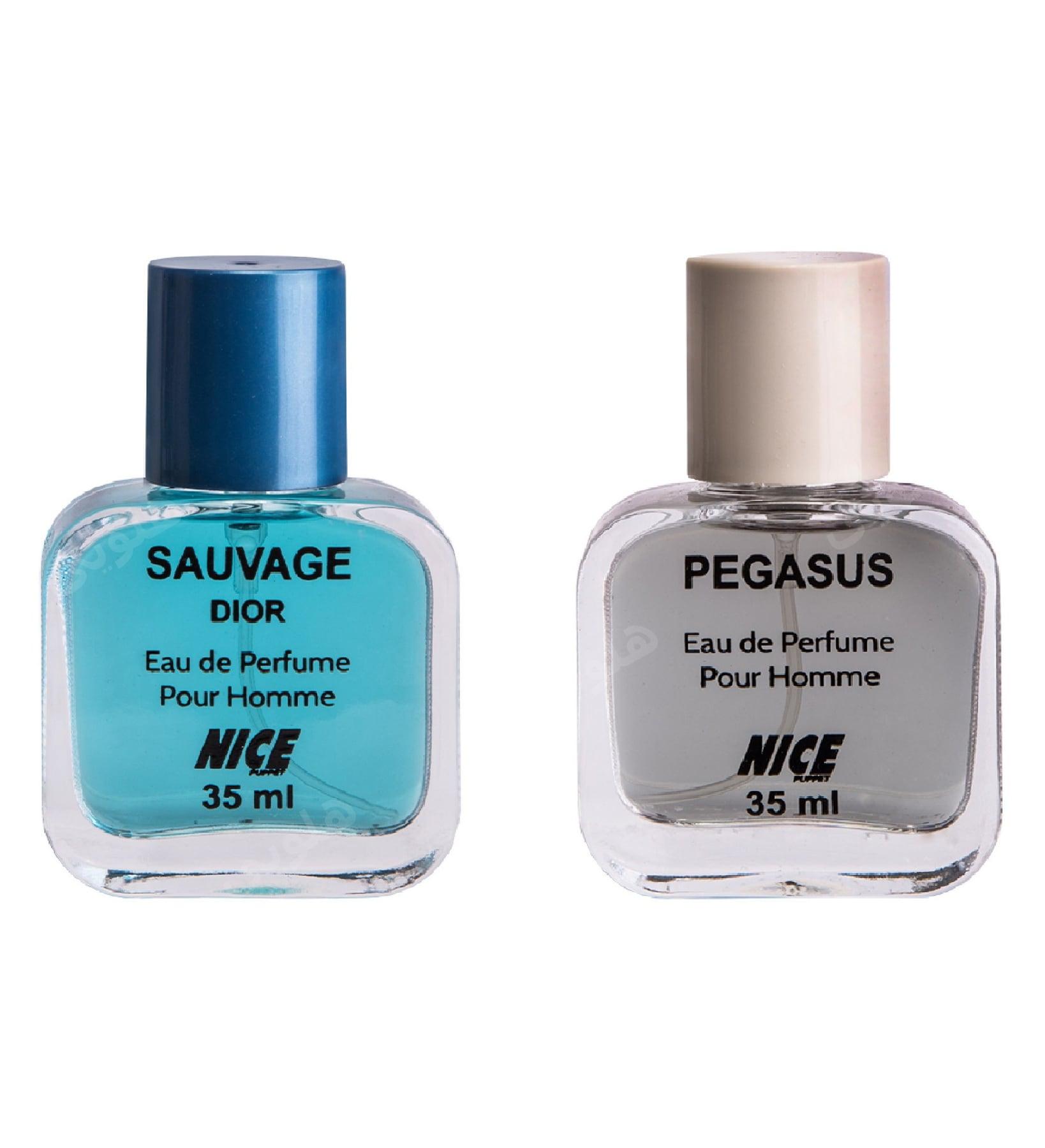 2 عدد عطر جیبی مردانه Pegasus و Sauvage Dior حجم 50 میل