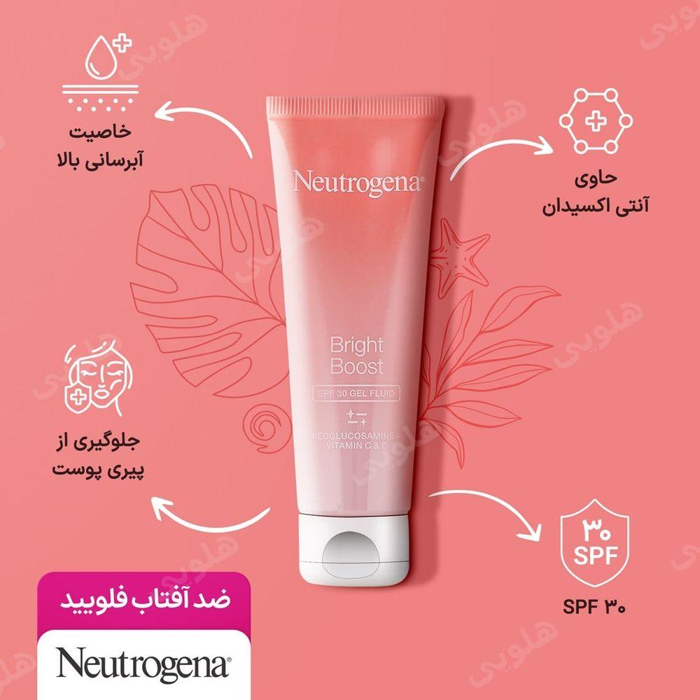 ضد آفتاب فلویید روشن کننده و ضد لک مدل Bright Boost با spf 30 حجم 50 میل نوتروجنا — تصویر ۵