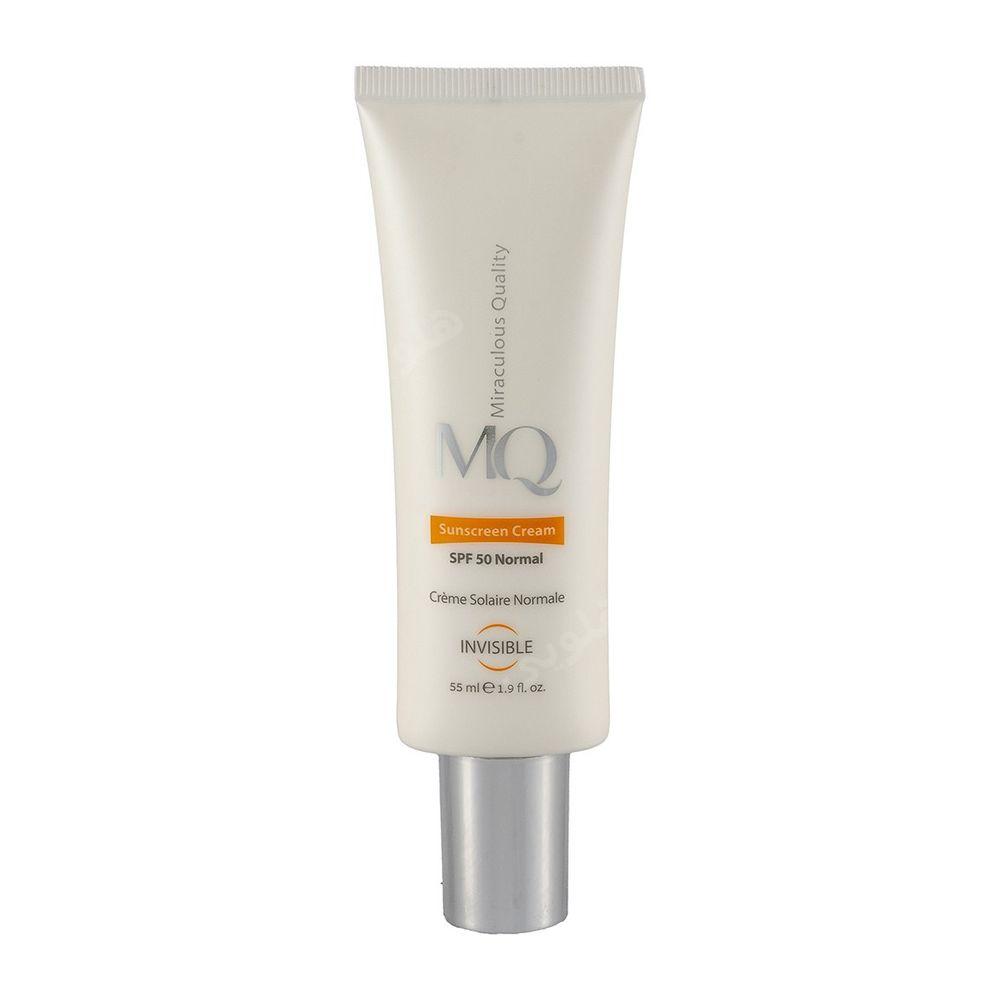 کرم ضد آفتاب بی رنگ با SPF50 مناسب پوست نرمال و خشک حجم 55 میلی لیتر