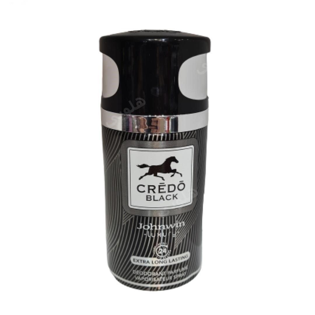 اسپری خوشبو کننده بدن مردانه مدل credo black حجم 250 میل