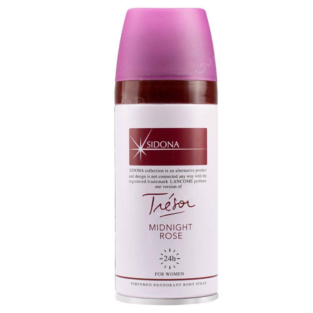 اسپری دئودورانت بدن زنانه مدل Tresor Midnight Rose حجم 150میل