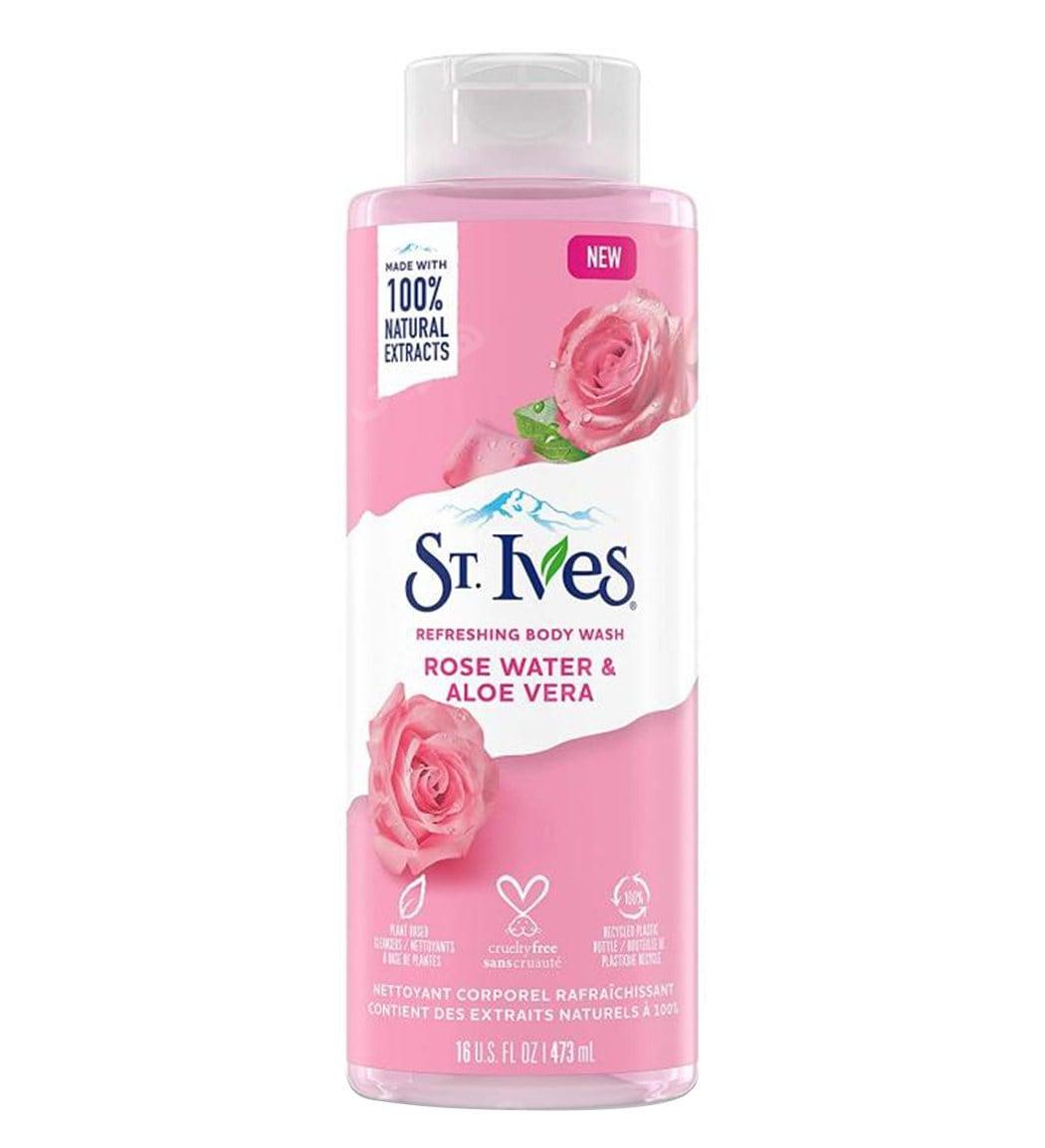ژل شستشو بدن مدل Rose Water And Aloe Vera حجم 473 میلی لیتر