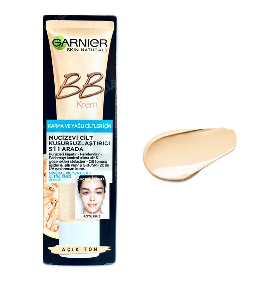 بی بی کرم  رنگ روشن مخصوص پوست های چرب و مختلط حاوی SPF-20 حجم 40 میل