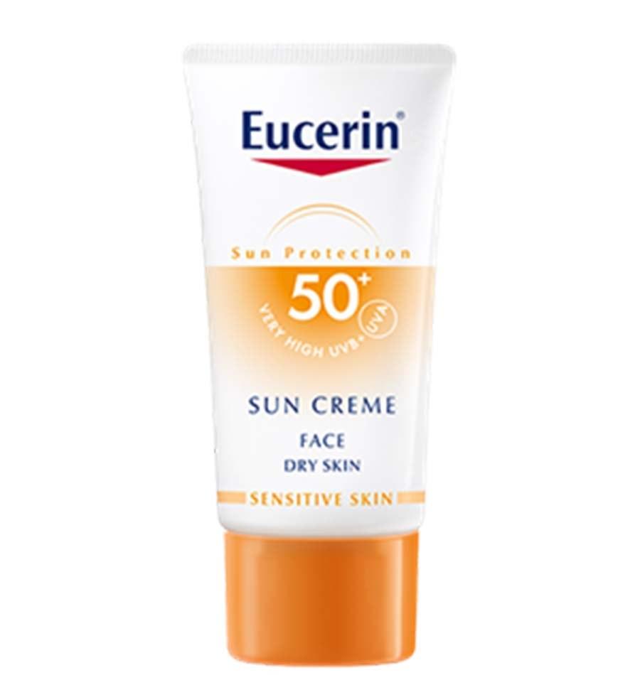 کرم ضد آفتاب صورت دارای SPF 50 مناسب پوست خشک حجم 50 میلی لیتر