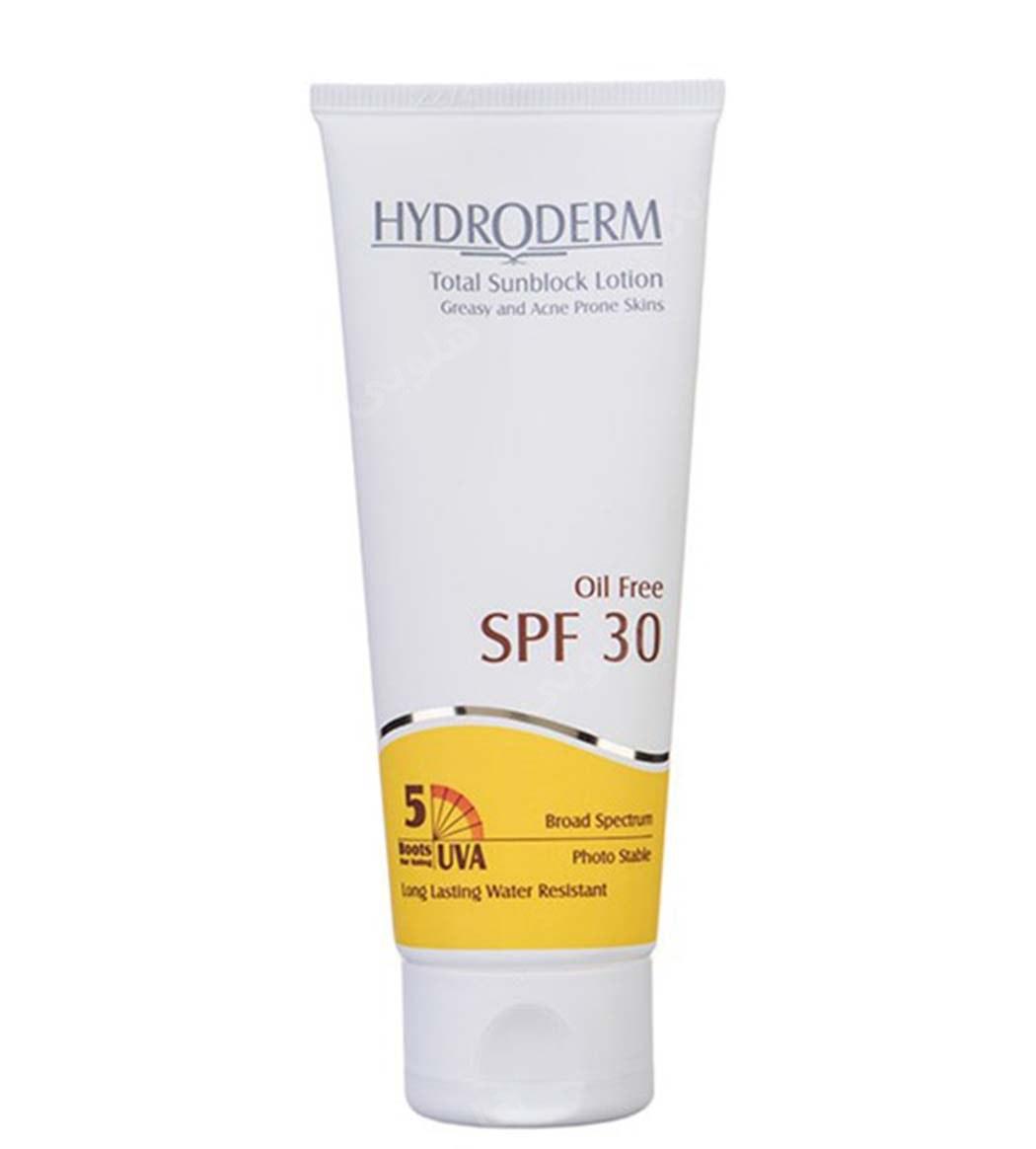 لوسیون ضد آفتاب بی رنگ با SPF30 مناسب پوست چرب و مستعد آکنه حجم 75 میلی لیتر 